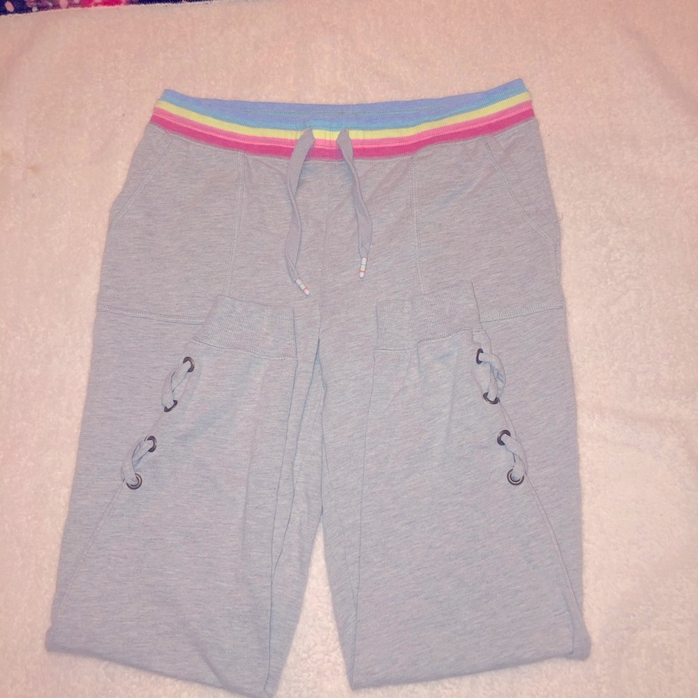 Rainbow sweat pants